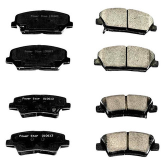 PowerStop® - Z16 Evolution Clean Ride Ceramic Front and Rear Disc Brake Pad Set