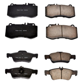 PowerStop® - Z16 Evolution Clean Ride Ceramic Front and Rear Disc Brake Pad Set