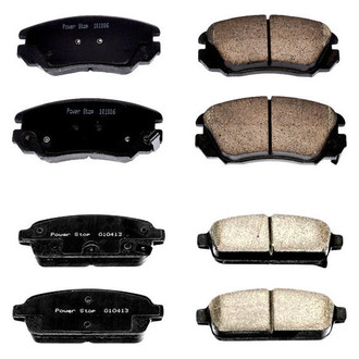 PowerStop® - Z16 Evolution Clean Ride Ceramic Front and Rear Disc Brake Pad Set