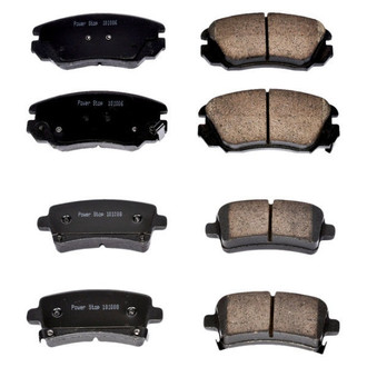 PowerStop® - Z16 Evolution Clean Ride Ceramic Front and Rear Disc Brake Pad Set