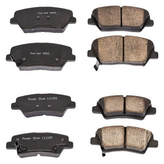 PowerStop® - Z16 Evolution Clean Ride Ceramic Front and Rear Disc Brake Pad Set