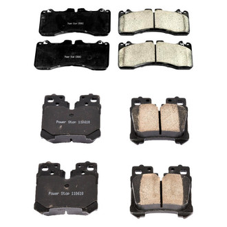 PowerStop® - Z16 Evolution Clean Ride Ceramic Front and Rear Disc Brake Pad Set