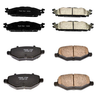 PowerStop® - Z16 Evolution Clean Ride Ceramic Front and Rear Disc Brake Pad Set