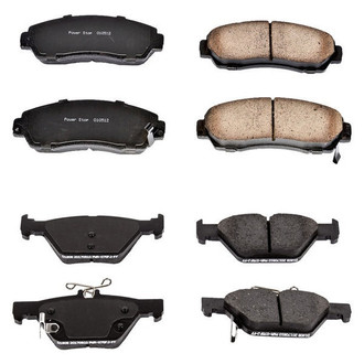 PowerStop® - Z16 Evolution Clean Ride Ceramic Front and Rear Disc Brake Pad Set