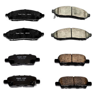 PowerStop® - Z16 Evolution Clean Ride Ceramic Front and Rear Disc Brake Pad Set