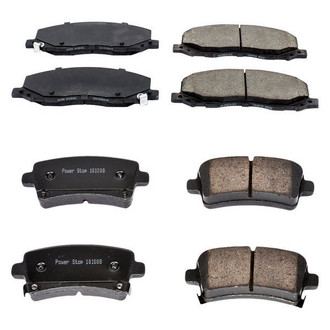 PowerStop® - Z16 Evolution Clean Ride Ceramic Front and Rear Disc Brake Pad Set
