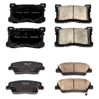 PowerStop® - Z16 Evolution Clean Ride Ceramic Front and Rear Disc Brake Pad Set