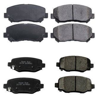 PowerStop® - Z16 Evolution Clean Ride Ceramic Front and Rear Disc Brake Pad Set