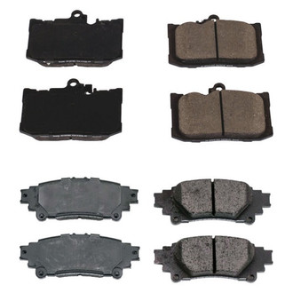 PowerStop® - Z16 Evolution Clean Ride Ceramic Front and Rear Disc Brake Pad Set