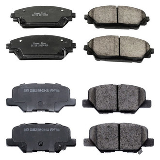 PowerStop® - Z16 Evolution Clean Ride Ceramic Front and Rear Disc Brake Pad Set