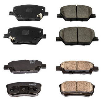 PowerStop® - Z16 Evolution Clean Ride Ceramic Front and Rear Disc Brake Pad Set