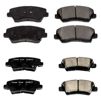 PowerStop® - Z16 Evolution Clean Ride Ceramic Front and Rear Disc Brake Pad Set