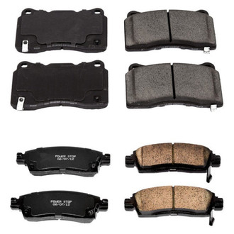 PowerStop® - Z16 Evolution Clean Ride Ceramic Front and Rear Disc Brake Pad Set