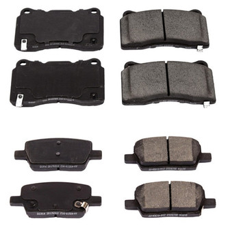 PowerStop® - Z16 Evolution Clean Ride Ceramic Front and Rear Disc Brake Pad Set