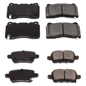 PowerStop® - Z16 Evolution Clean Ride Ceramic Front and Rear Disc Brake Pad Set