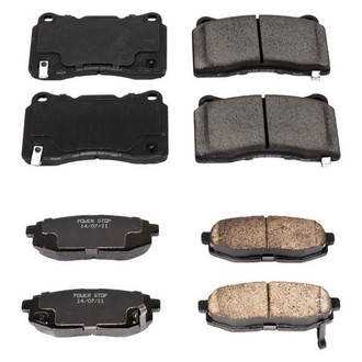 PowerStop® - Z16 Evolution Clean Ride Ceramic Front and Rear Disc Brake Pad Set