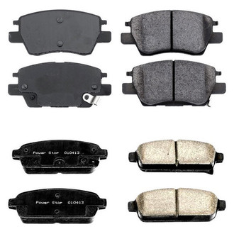 PowerStop® - Z16 Evolution Clean Ride Ceramic Front and Rear Disc Brake Pad Set