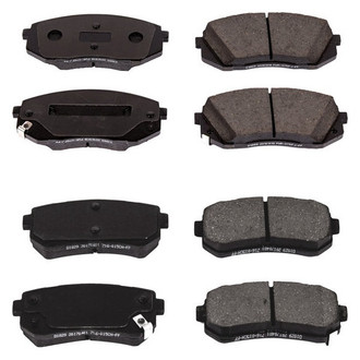 PowerStop® - Z16 Evolution Clean Ride Ceramic Front and Rear Disc Brake Pad Set