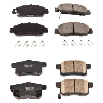 PowerStop® - Z16 Evolution Clean Ride Ceramic Front and Rear Disc Brake Pad Set