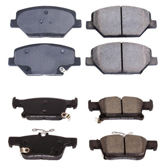 PowerStop® - Z16 Evolution Clean Ride Ceramic Front and Rear Disc Brake Pad Set