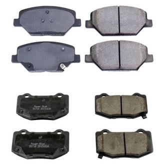 PowerStop® - Z16 Evolution Clean Ride Ceramic Front and Rear Disc Brake Pad Set