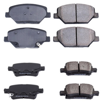 PowerStop® - Z16 Evolution Clean Ride Ceramic Front and Rear Disc Brake Pad Set