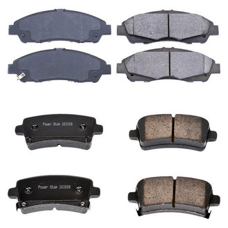 PowerStop® - Z16 Evolution Clean Ride Ceramic Front and Rear Disc Brake Pad Set