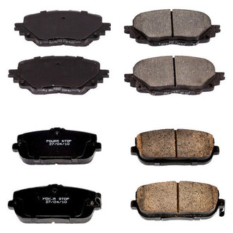 PowerStop® - Z16 Evolution Clean Ride Ceramic Front and Rear Disc Brake Pad Set