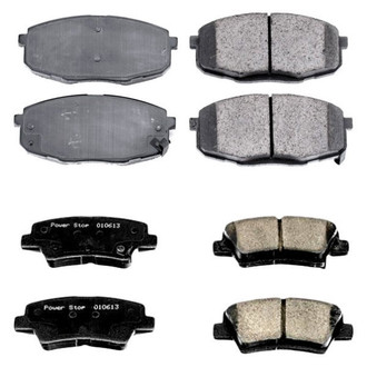 PowerStop® - Z16 Evolution Clean Ride Ceramic Front and Rear Disc Brake Pad Set
