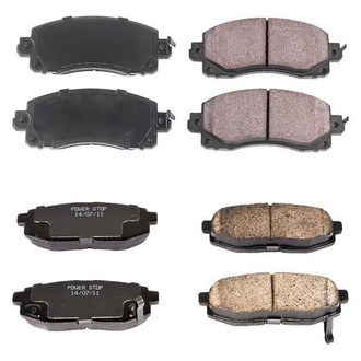 PowerStop® - Z16 Evolution Clean Ride Ceramic Front and Rear Disc Brake Pad Set