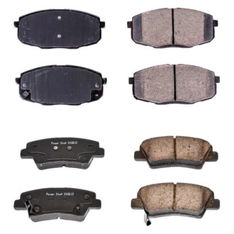PowerStop® - Z16 Evolution Clean Ride Ceramic Front and Rear Disc Brake Pad Set