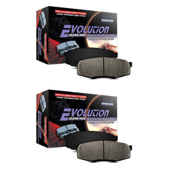 PowerStop® - Z16 Evolution Clean Ride Ceramic Front and Rear Disc Brake Pad Set