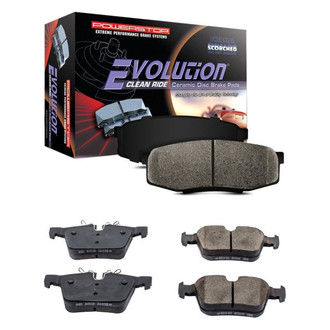 PowerStop® - Z16 Evolution Clean Ride Ceramic Front and Rear Disc Brake Pad Set