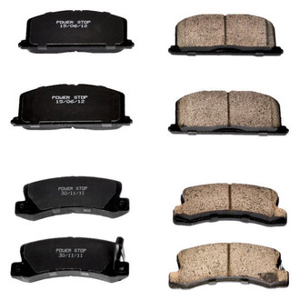 PowerStop® - Z16 Evolution Clean Ride Ceramic Front and Rear Disc Brake Pad Set