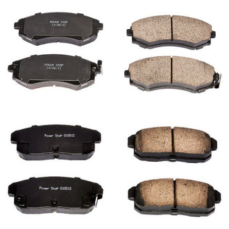 PowerStop® - Z16 Evolution Clean Ride Ceramic Front and Rear Disc Brake Pad Set