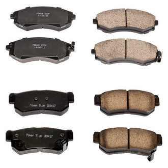 PowerStop® - Z16 Evolution Clean Ride Ceramic Front and Rear Disc Brake Pad Set