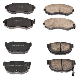 PowerStop® - Z16 Evolution Clean Ride Ceramic Front and Rear Disc Brake Pad Set