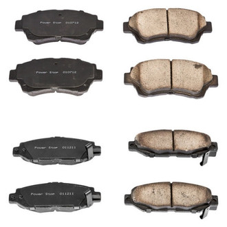 PowerStop® - Z16 Evolution Clean Ride Ceramic Front and Rear Disc Brake Pad Set