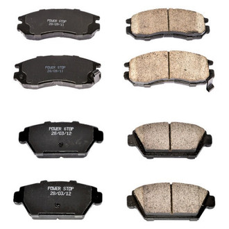 PowerStop® - Z16 Evolution Clean Ride Ceramic Front and Rear Disc Brake Pad Set