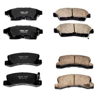 PowerStop® - Z16 Evolution Clean Ride Ceramic Front and Rear Disc Brake Pad Set