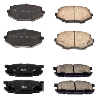 PowerStop® - Z16 Evolution Clean Ride Ceramic Front and Rear Disc Brake Pad Set