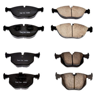 PowerStop® - Z16 Evolution Clean Ride Ceramic Front and Rear Disc Brake Pad Set