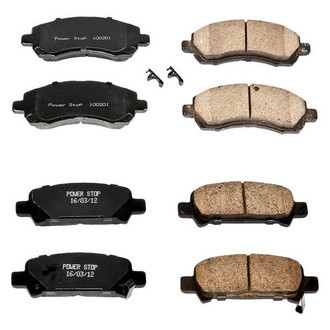 PowerStop® - Z16 Evolution Clean Ride Ceramic Front and Rear Disc Brake Pad Set