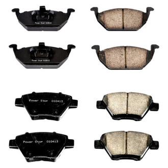 PowerStop® - Z16 Evolution Clean Ride Ceramic Front and Rear Disc Brake Pad Set