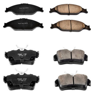 PowerStop® - Z16 Evolution Clean Ride Ceramic Front and Rear Disc Brake Pad Set