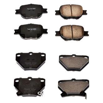 PowerStop® - Z16 Evolution Clean Ride Ceramic Front and Rear Disc Brake Pad Set