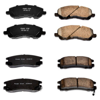 PowerStop® - Z16 Evolution Clean Ride Ceramic Front and Rear Disc Brake Pad Set