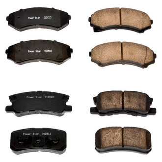 PowerStop® - Z16 Evolution Clean Ride Ceramic Front and Rear Disc Brake Pad Set