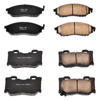 PowerStop® - Z16 Evolution Clean Ride Ceramic Front and Rear Disc Brake Pad Set