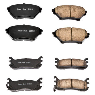 PowerStop® - Z16 Evolution Clean Ride Ceramic Front and Rear Disc Brake Pad Set